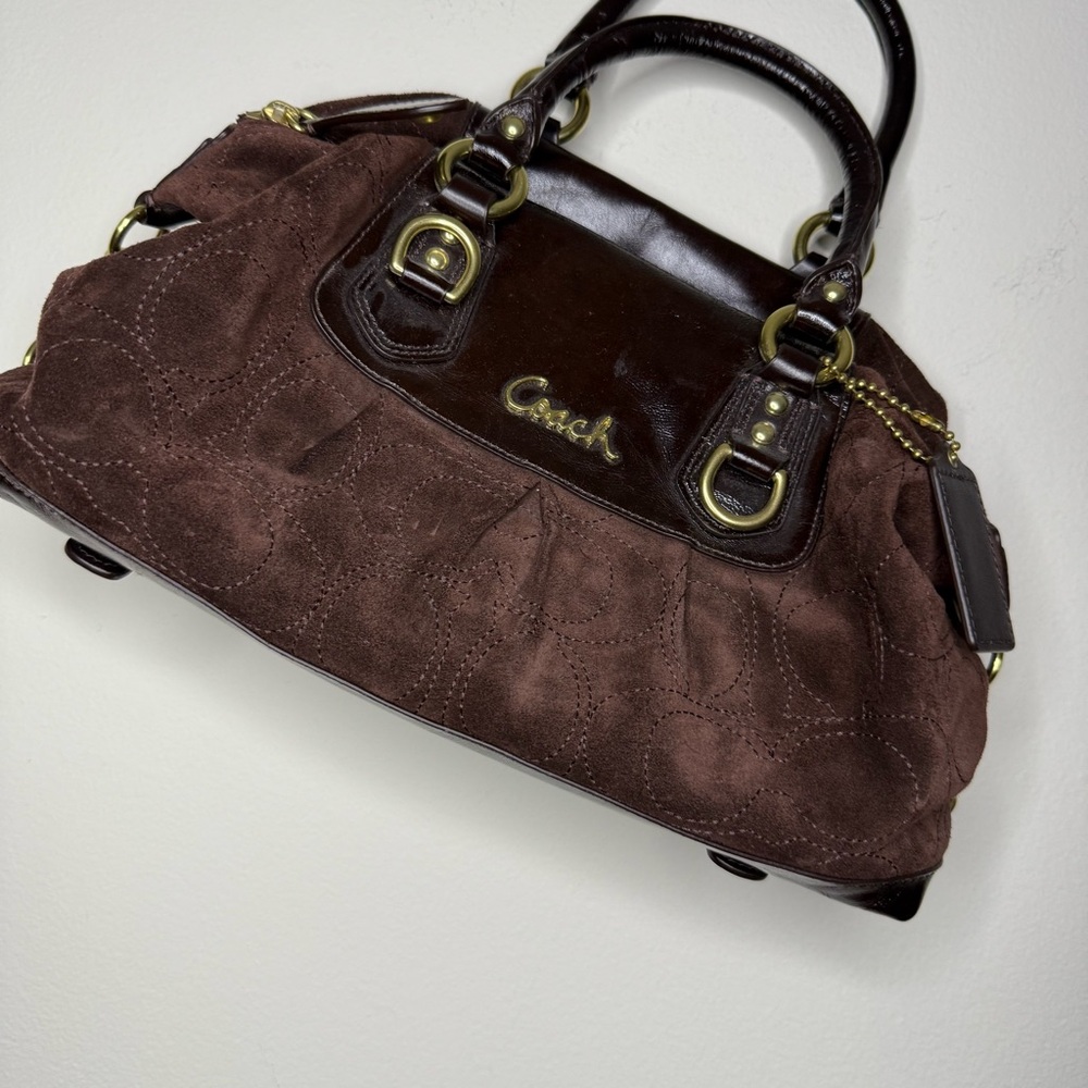 Vintage coach signature shoulder bag y2k 90s